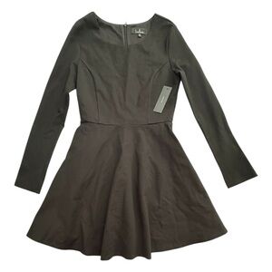 Lulu's Classic Black Long Sleeve Dress Women‎ Size M Office Going Out Date Night